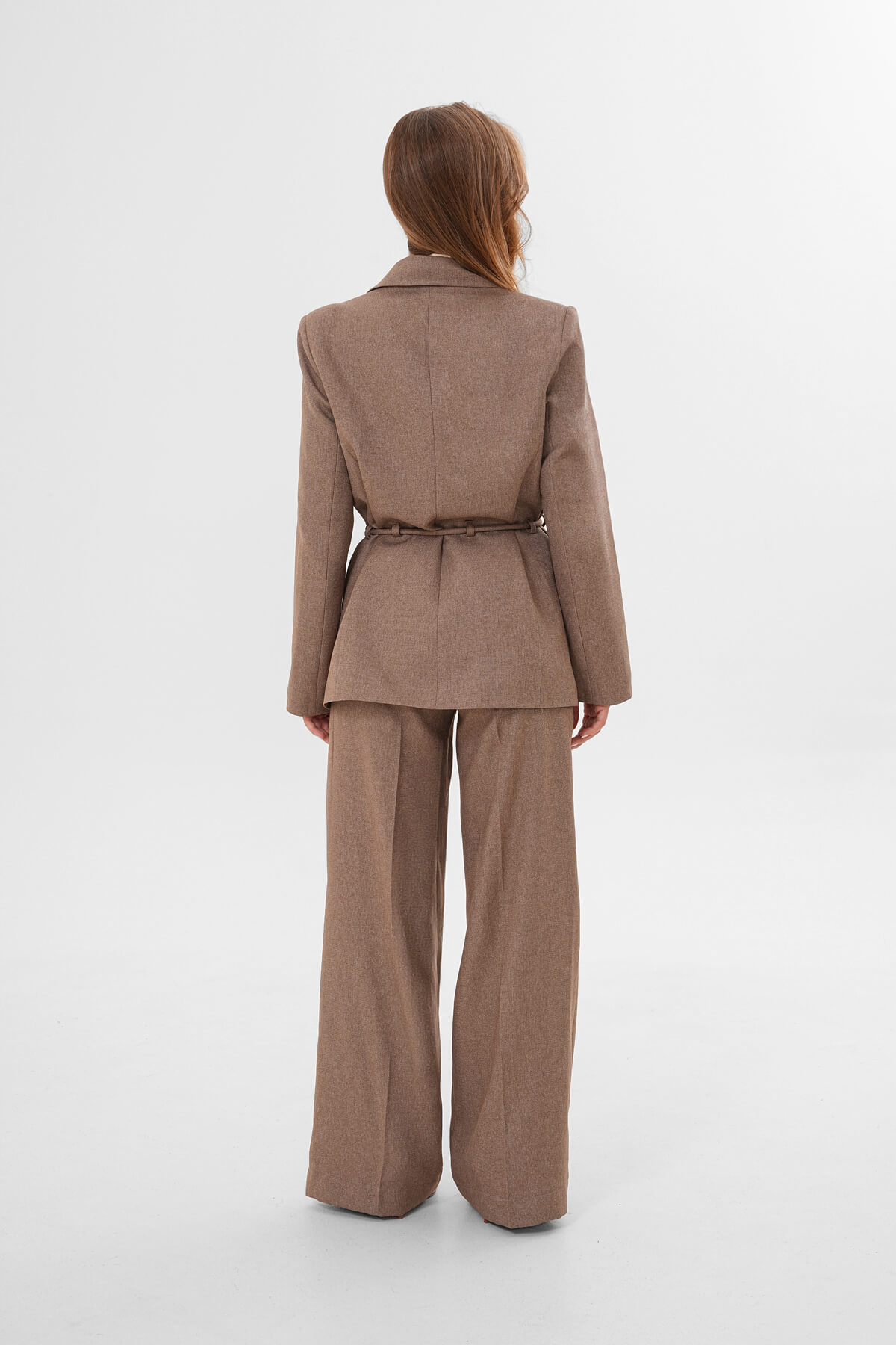 Beli Lastikli Bol Paça Pantolon MDG-ALTY-008-2 Vizon - 4