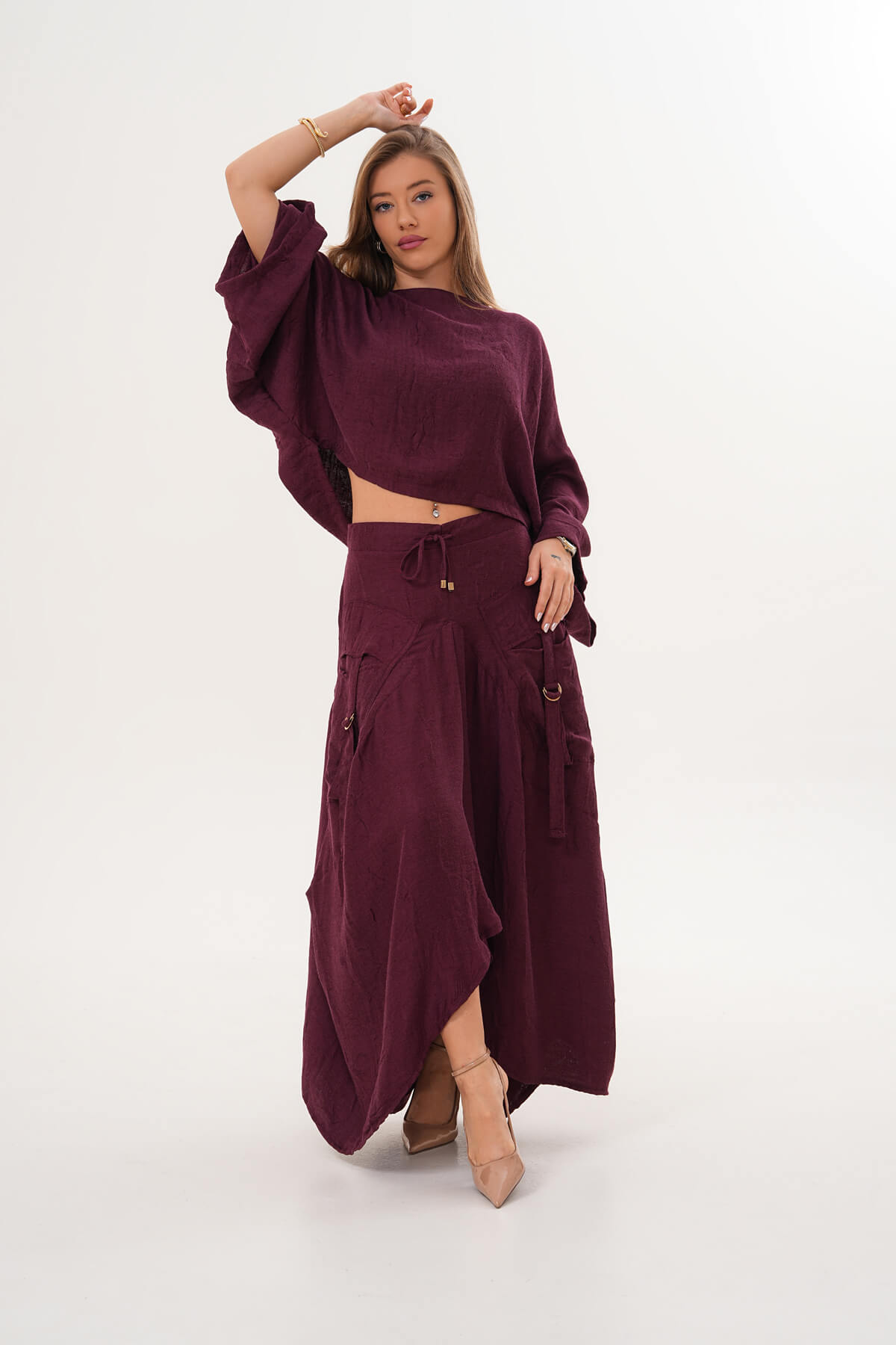 Cep Tokalı Batı Etek MDG-25-D-88 Bordo - MDG