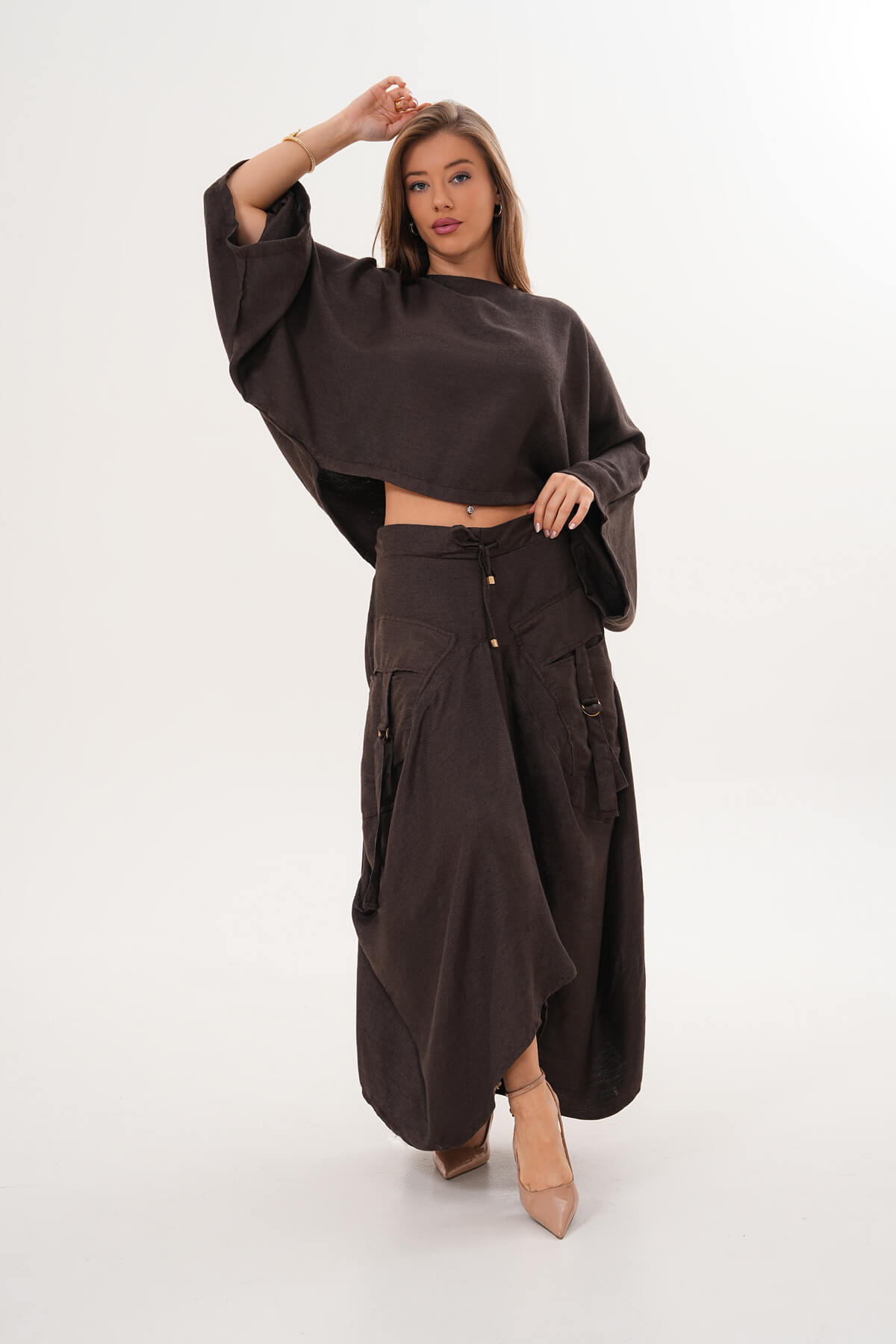 Cep Tokalı Batı Etek MDG-25-D-88 Kahverengi - 1