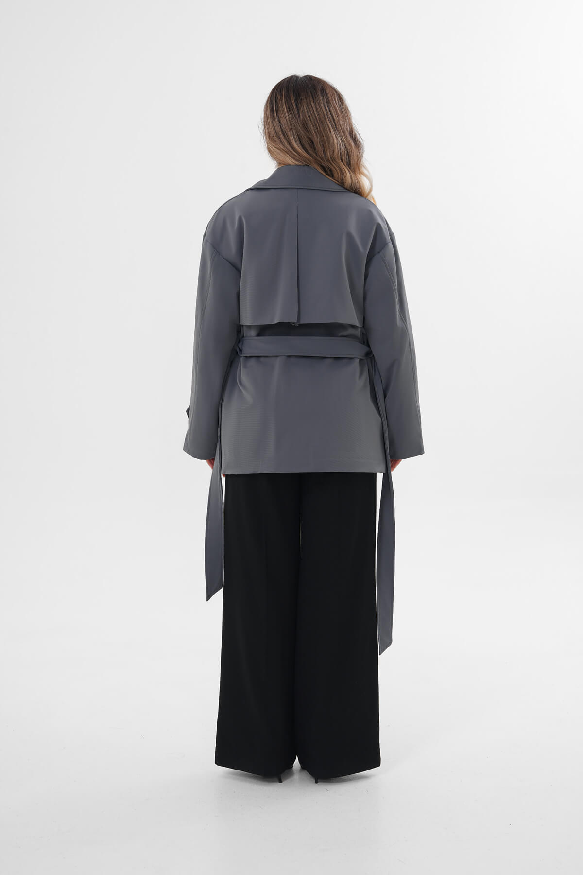 İçi Peluşlu Trenç MDG-ALTY-7011 İndigo - 5