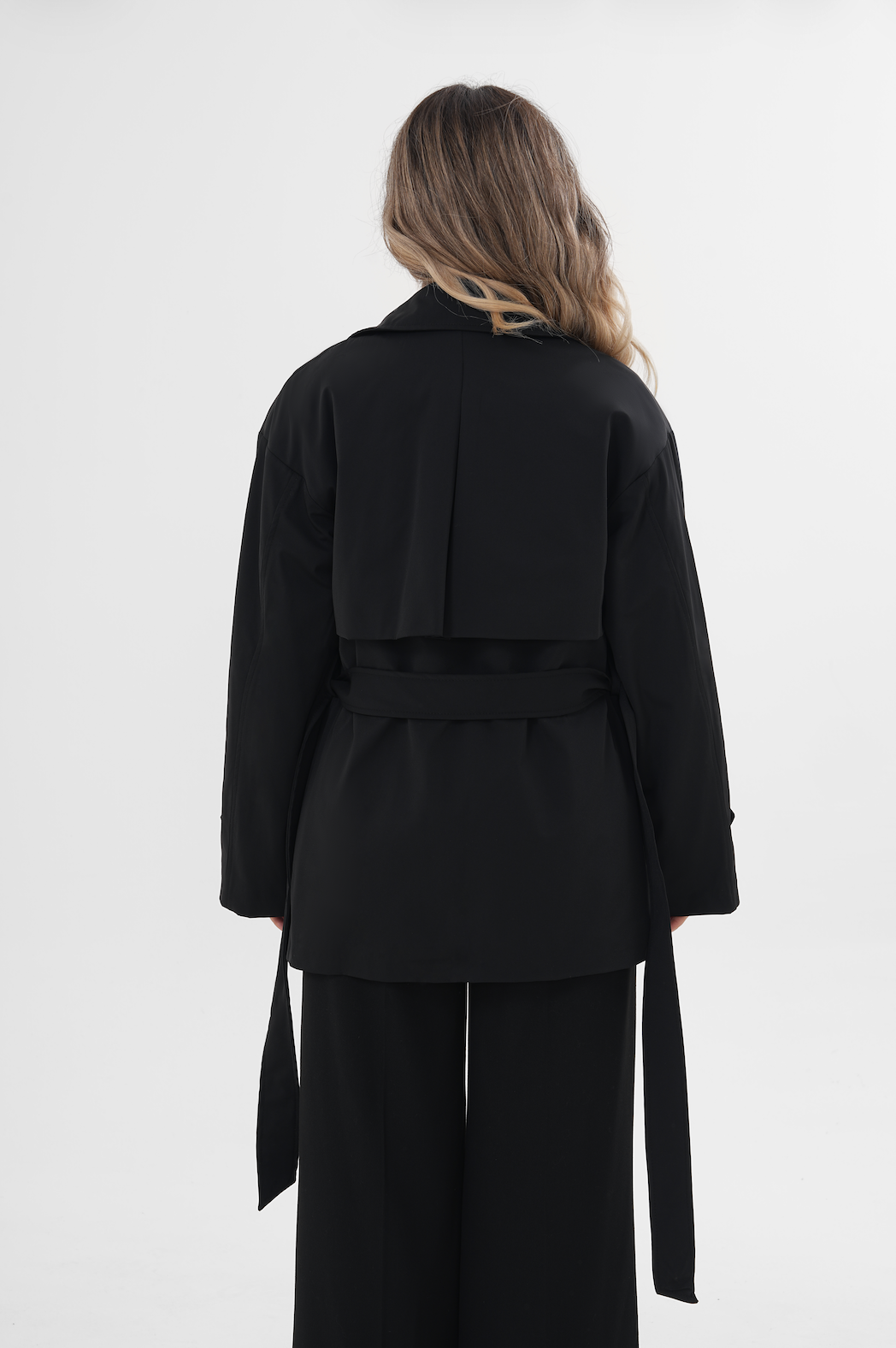 İçi Peluşlu Trenç MDG-ALTY-7011 Siyah - 5