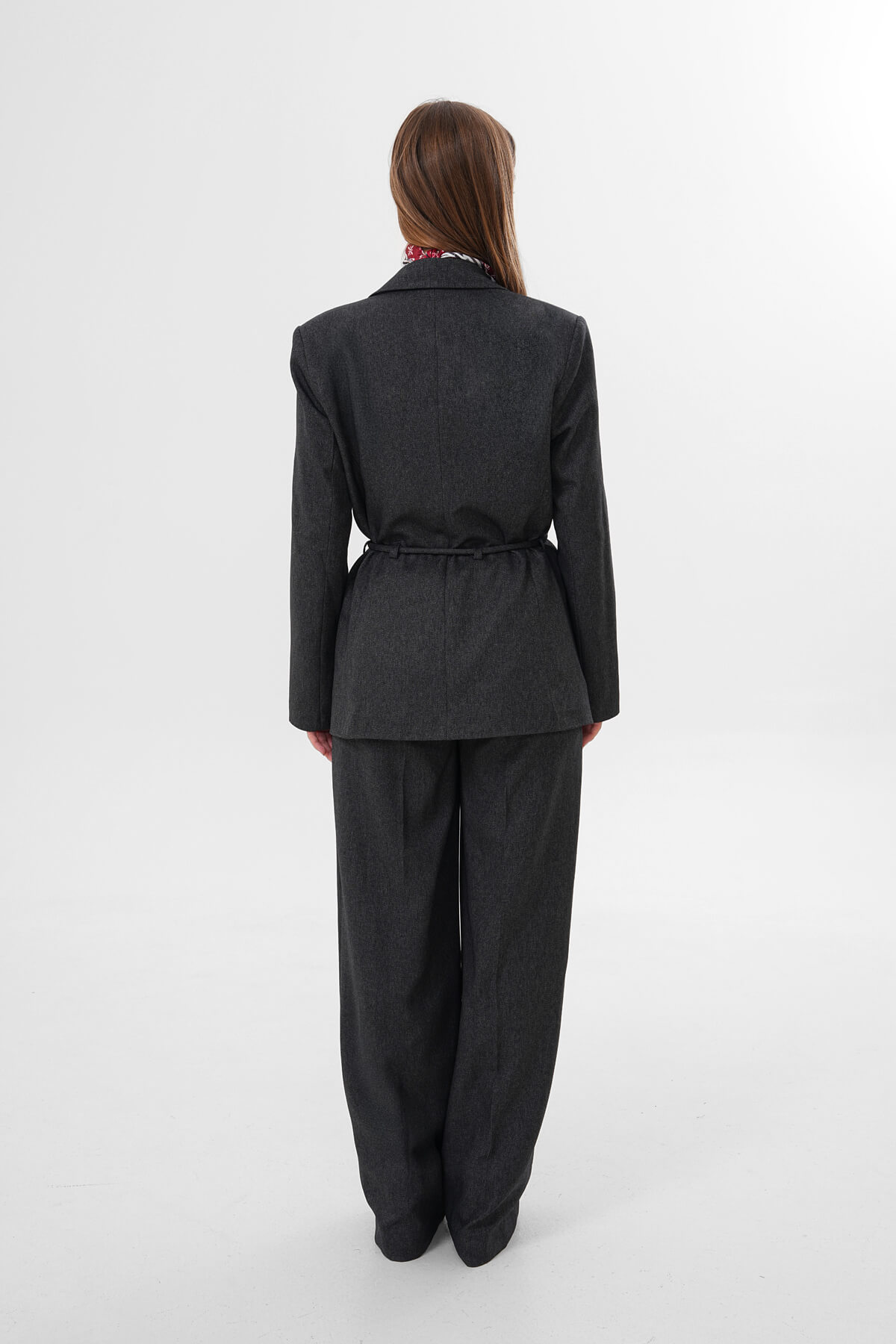 İp Kemerli Ceket MDG-ALTY-2021-2 Antrasit - 4