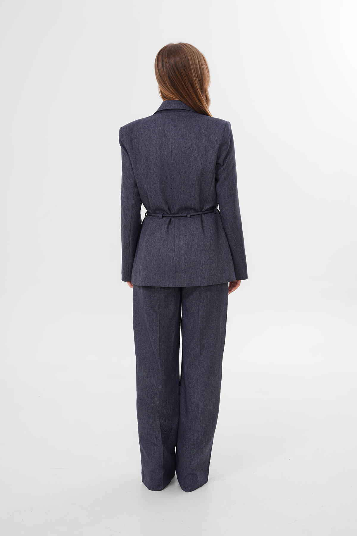 İp Kemerli Ceket MDG-ALTY-2021-2 Lacivert - 4