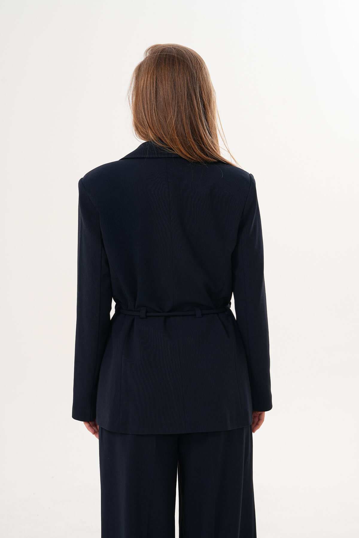 İp Kemerli Ceket MDG-ALTY-2021 Lacivert - 3