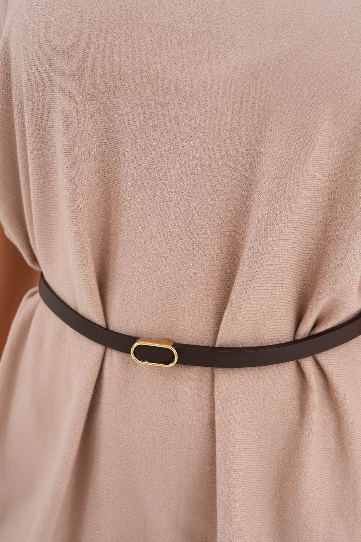 Kısa Kollu Triko Kazak MDG-22920 Bej - 3