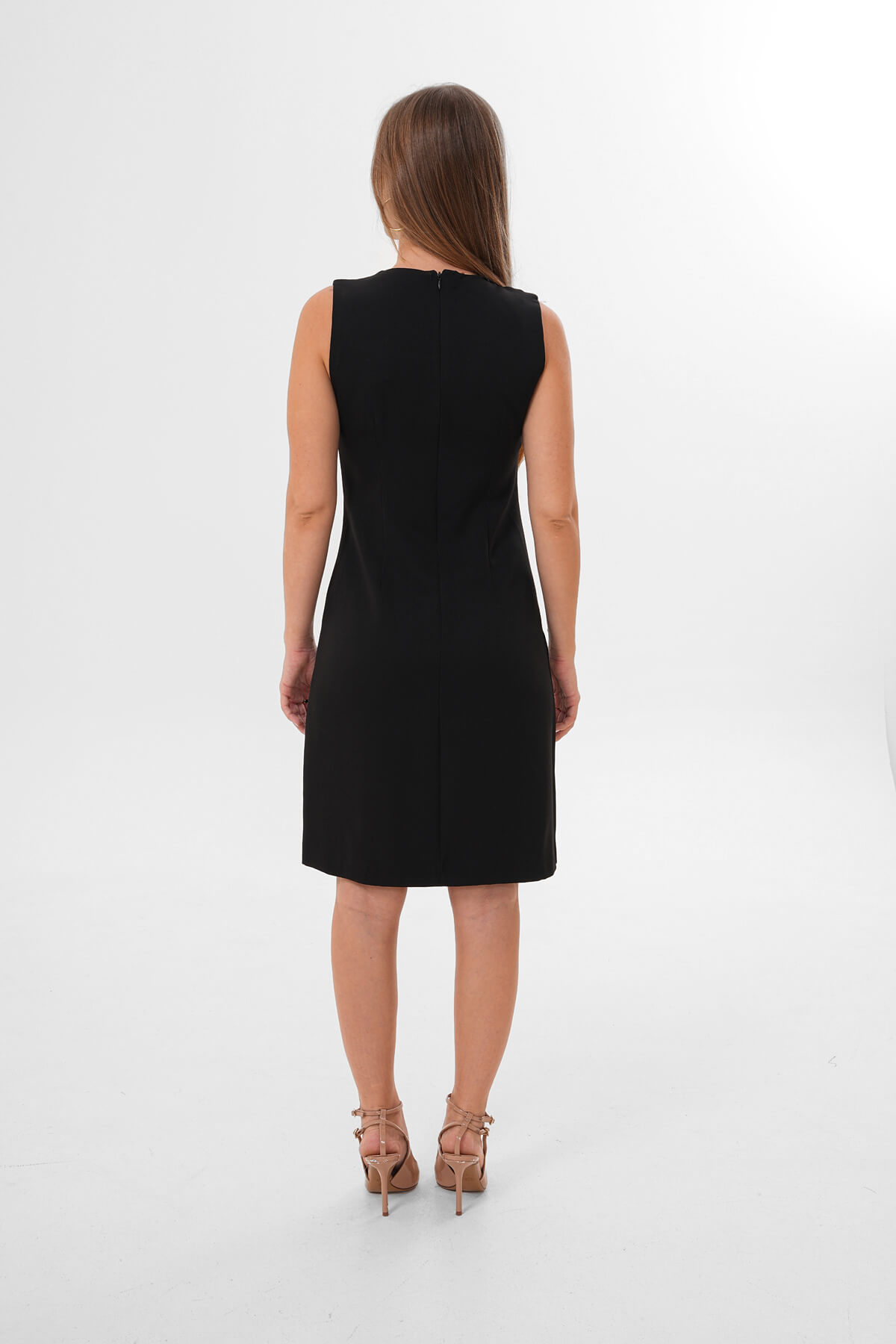 Kolsuz Yuvarlak Yaka Klasik T2ise MDG-25-1449 Siyah - 4