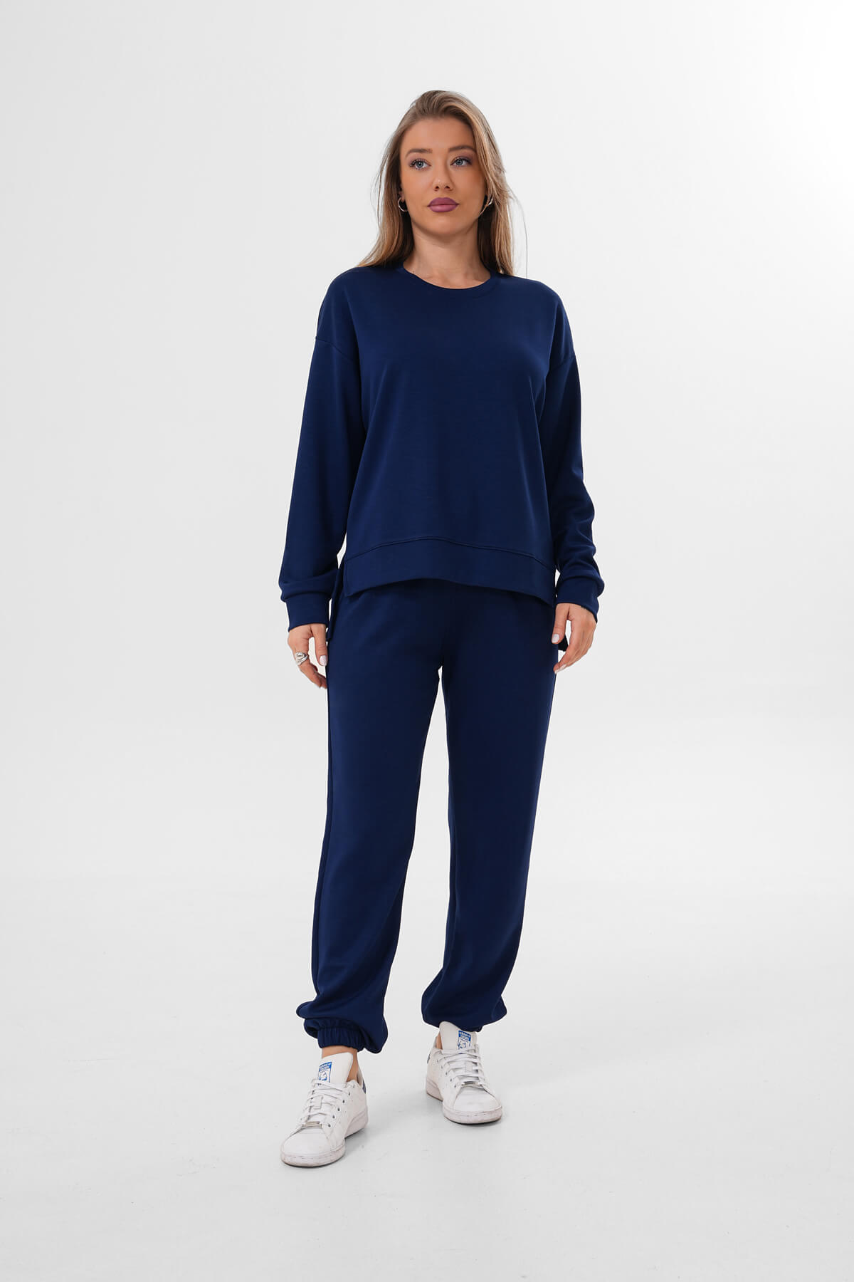 Paça Lastikli Jager Eşofman Altı MDG-6679 Lacivert - 1