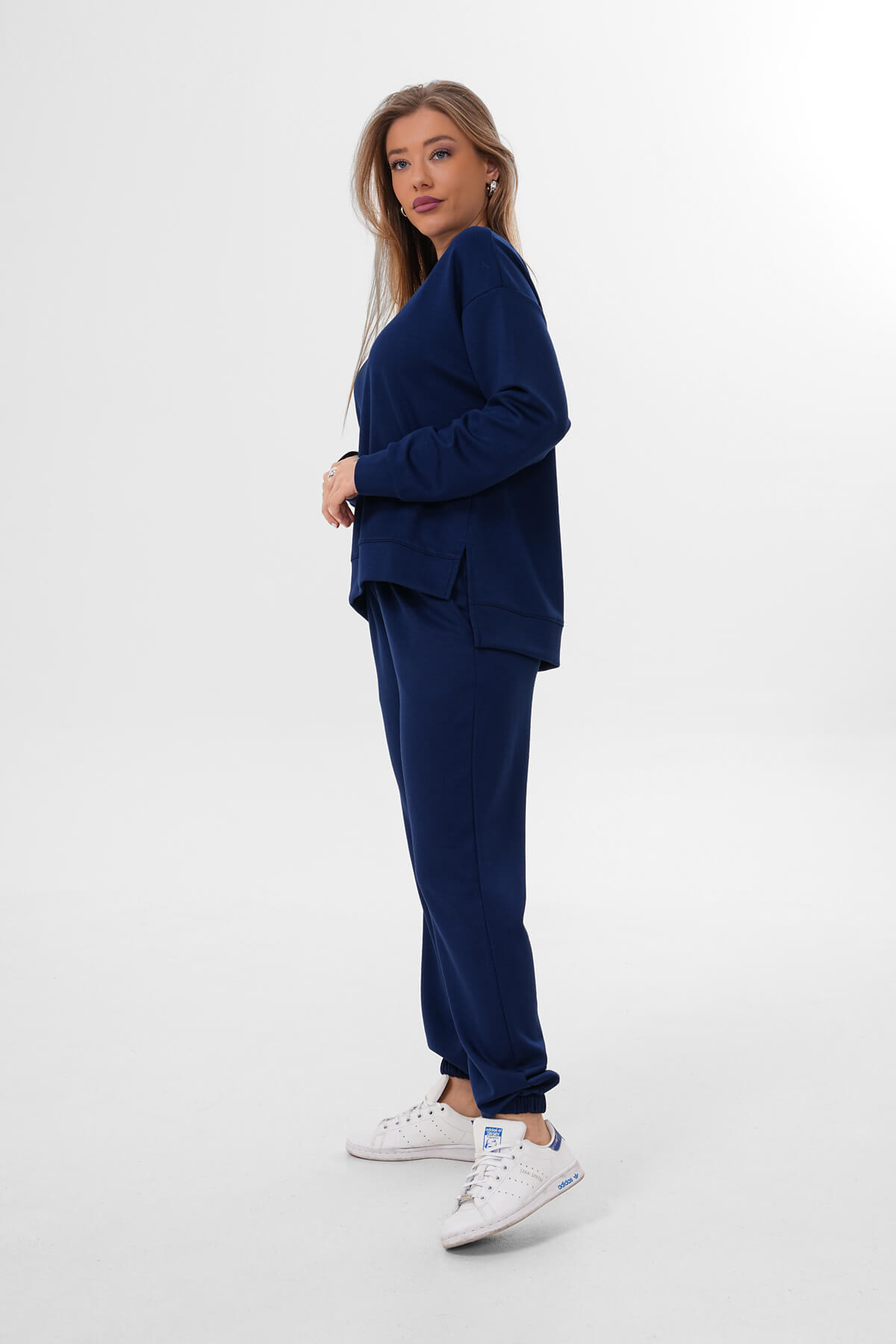 Paça Lastikli Jager Eşofman Altı MDG-6679 Lacivert - 2