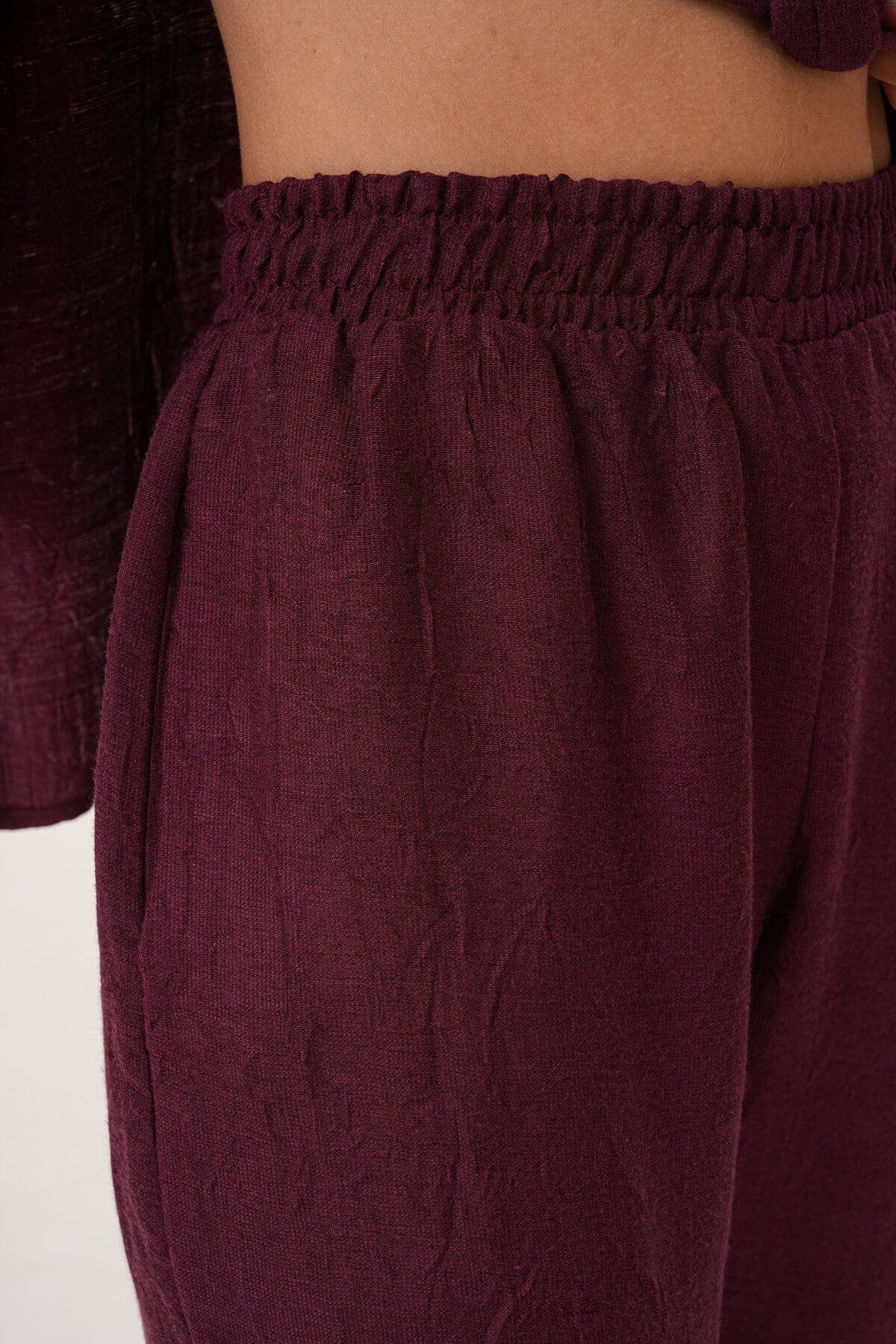 Pantolon MDG-25-D-103 Bordo - 2