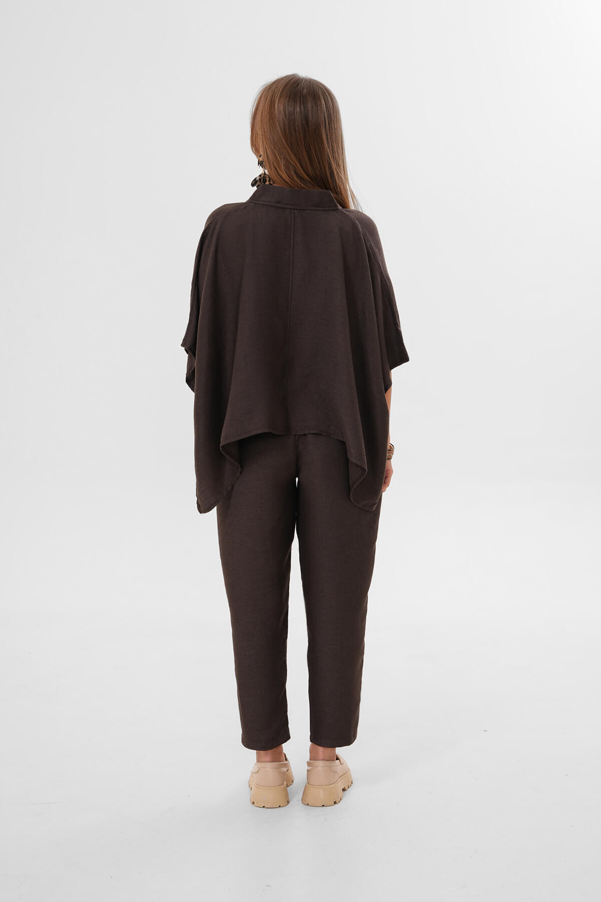 Pantolon MDG-25-D-103 Kahverengi - 3