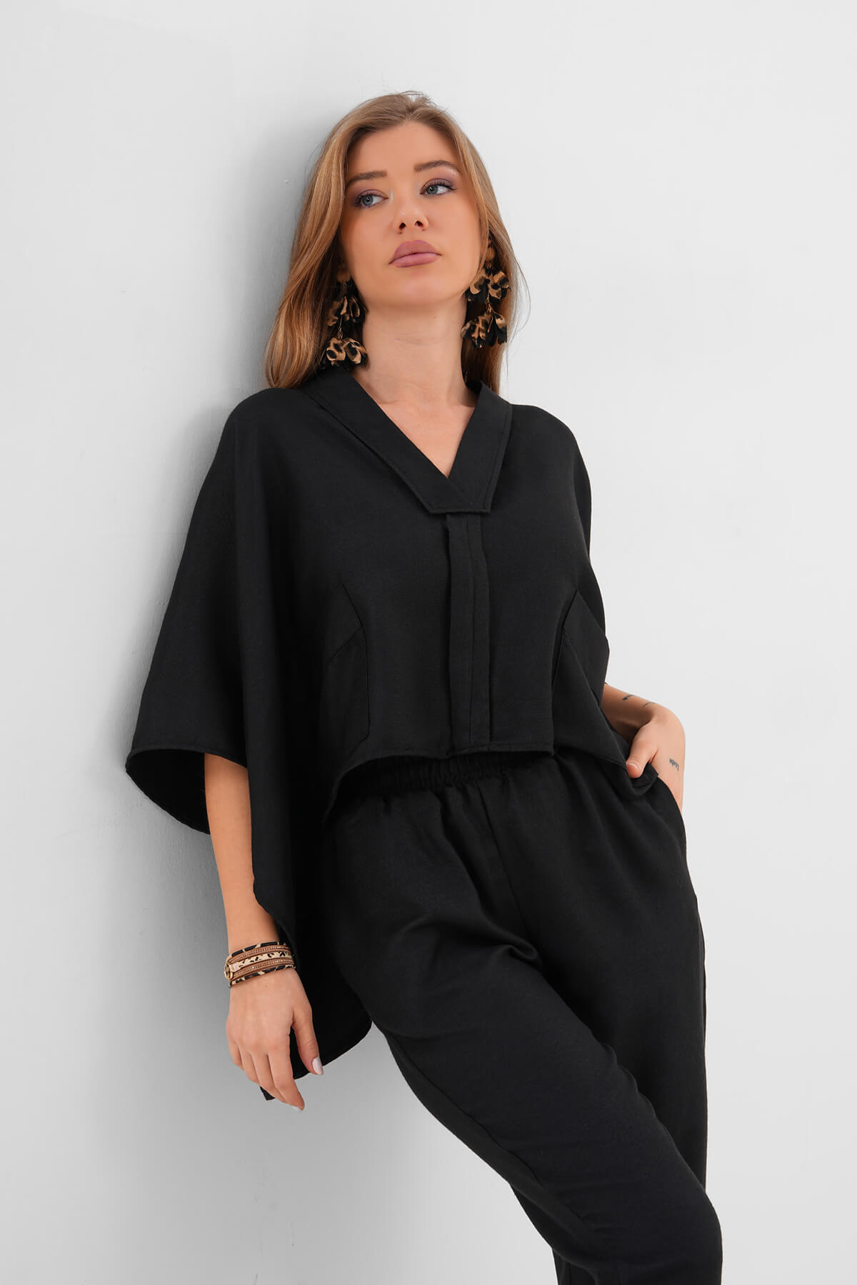 Pantolon MDG-25-D-103 Siyah - 1