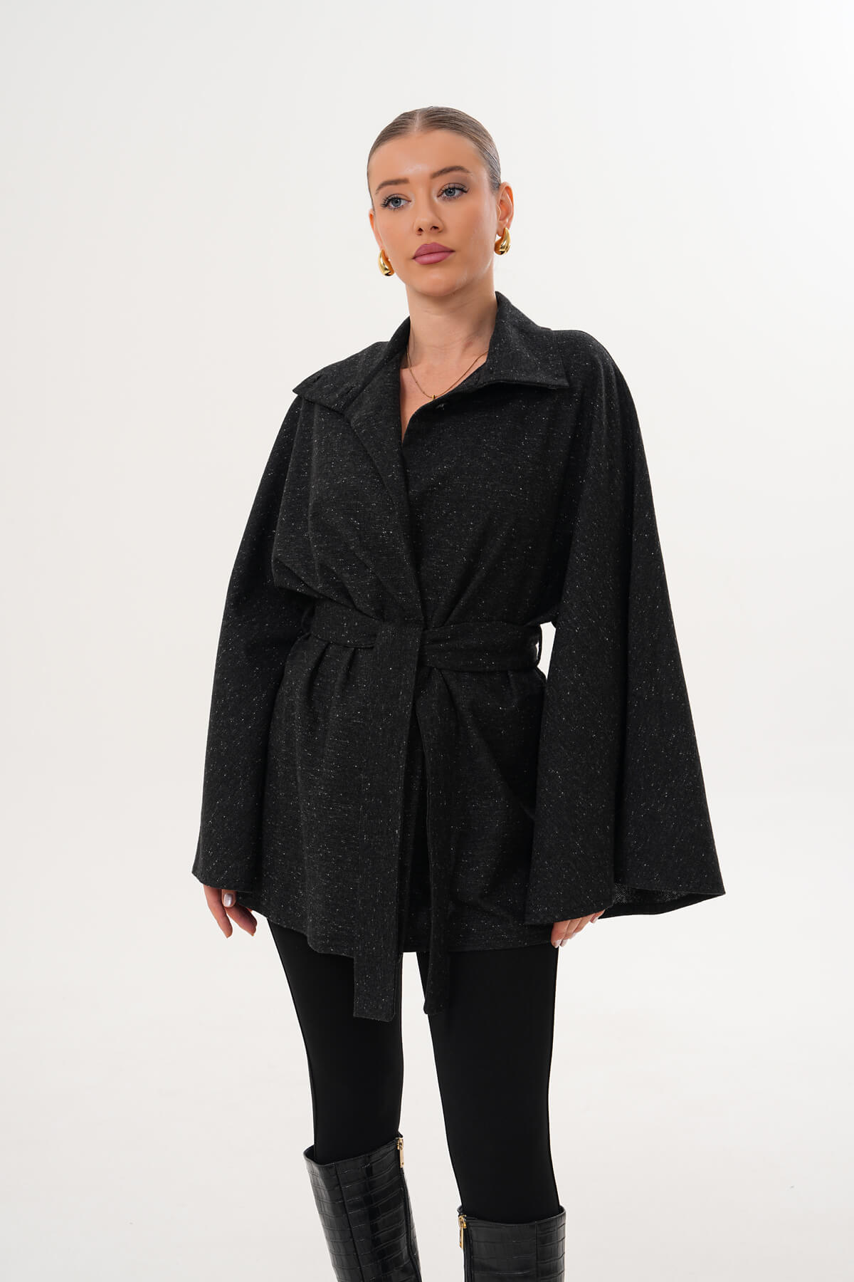 Pelerin MDG-ALTY-2101 Siyah - MDG