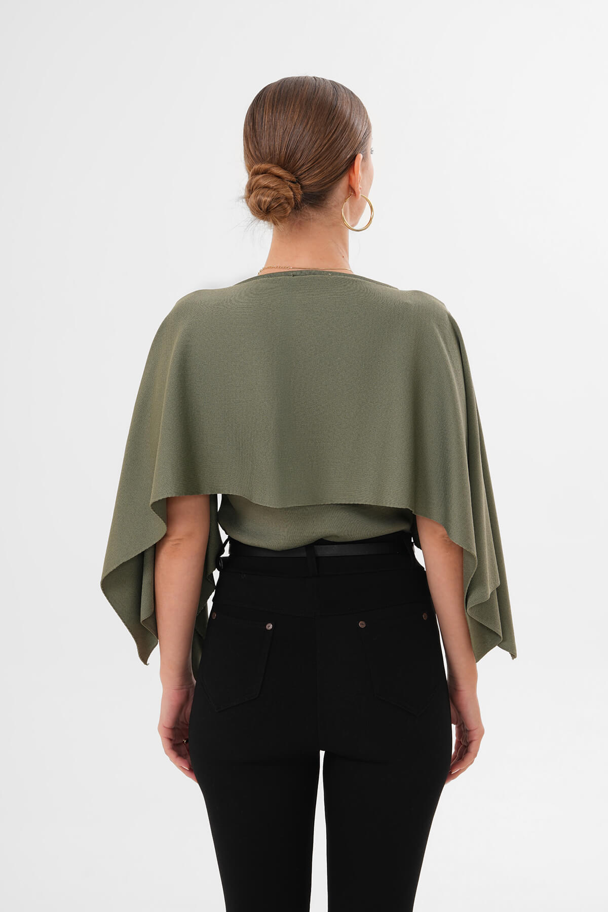 Şal Model Triko Bluz MDG-0012 Çağla - 4