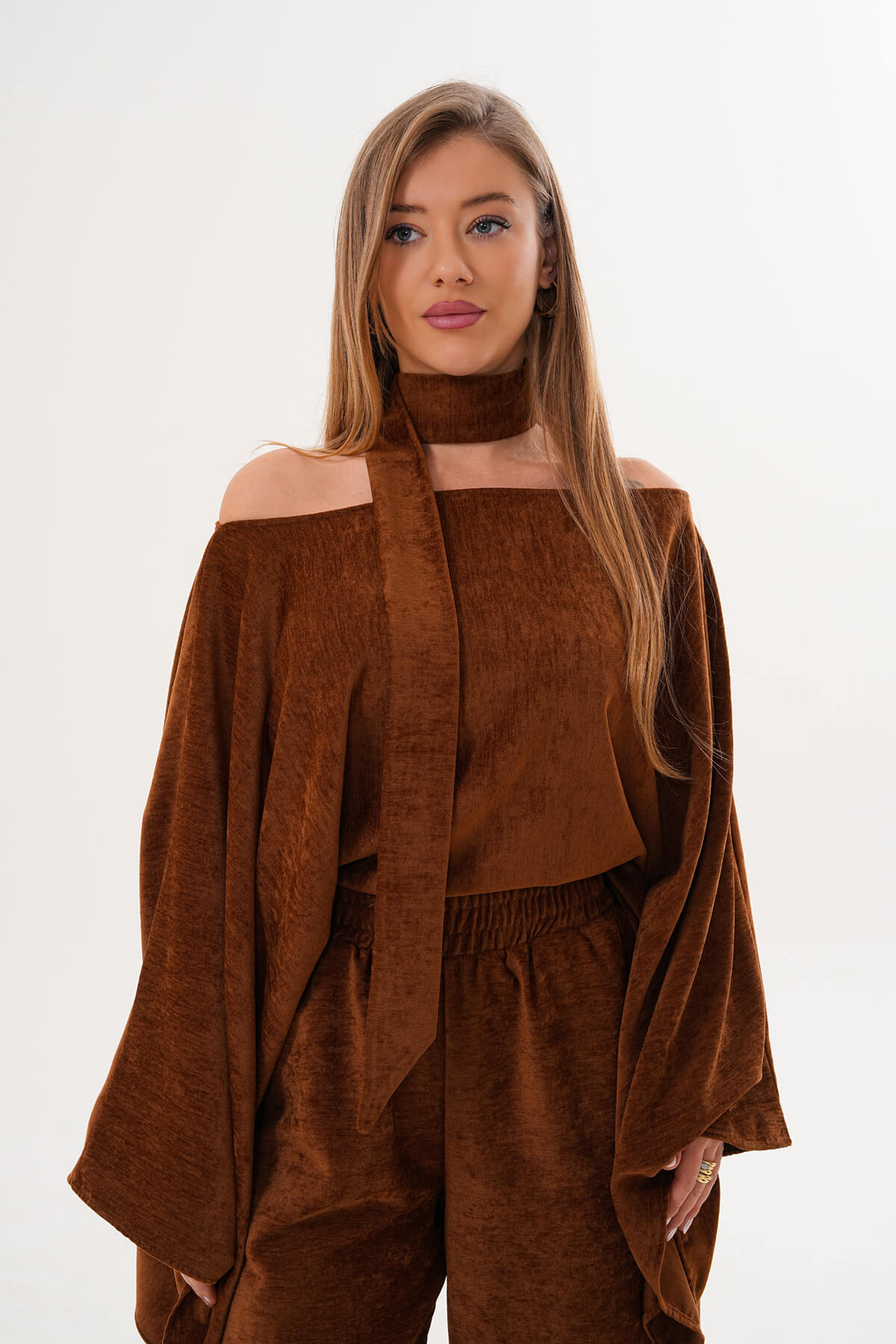 Şonil Panço Bluz MDG-25-D-80 Camel - 3