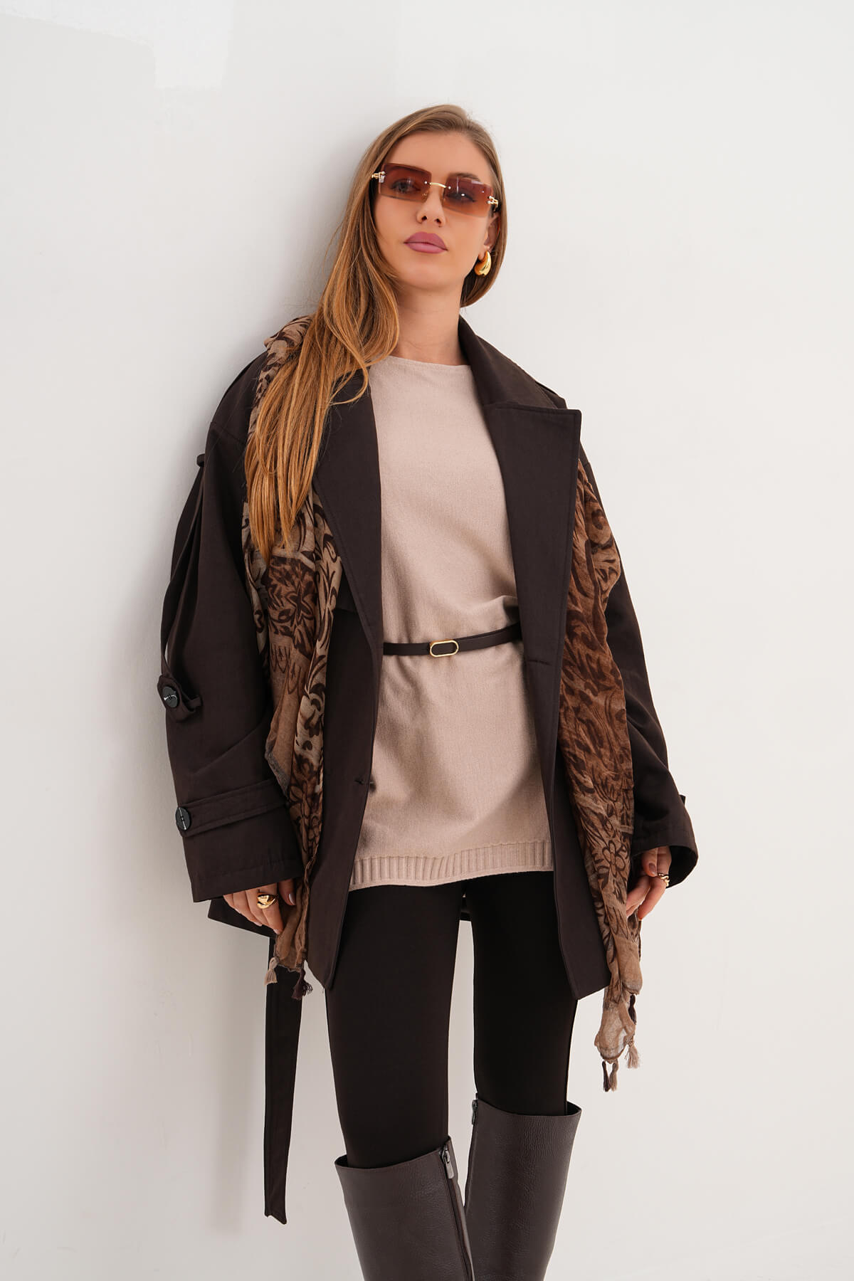 Trenç MDG-ALTY-1005 Kahverengi - MDG