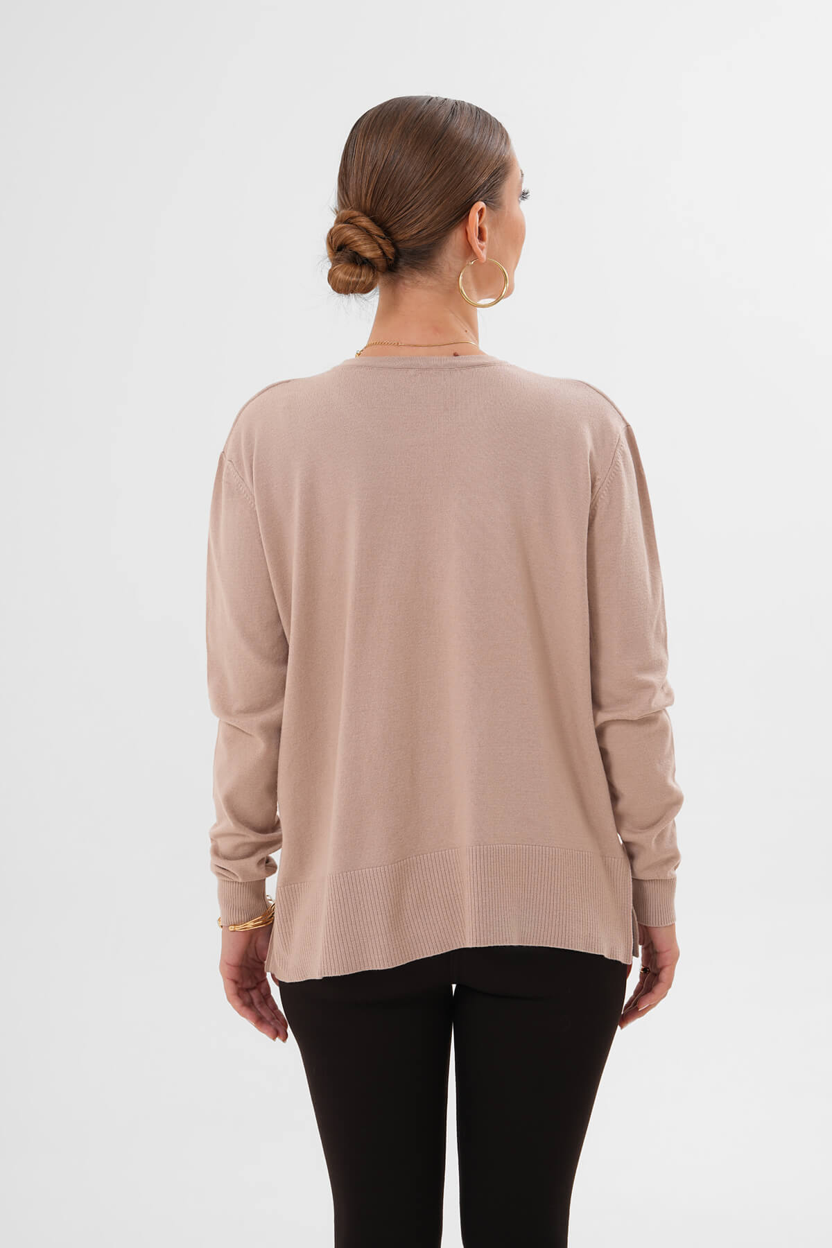 Triko Kazak MDG-25301 Bej - 3