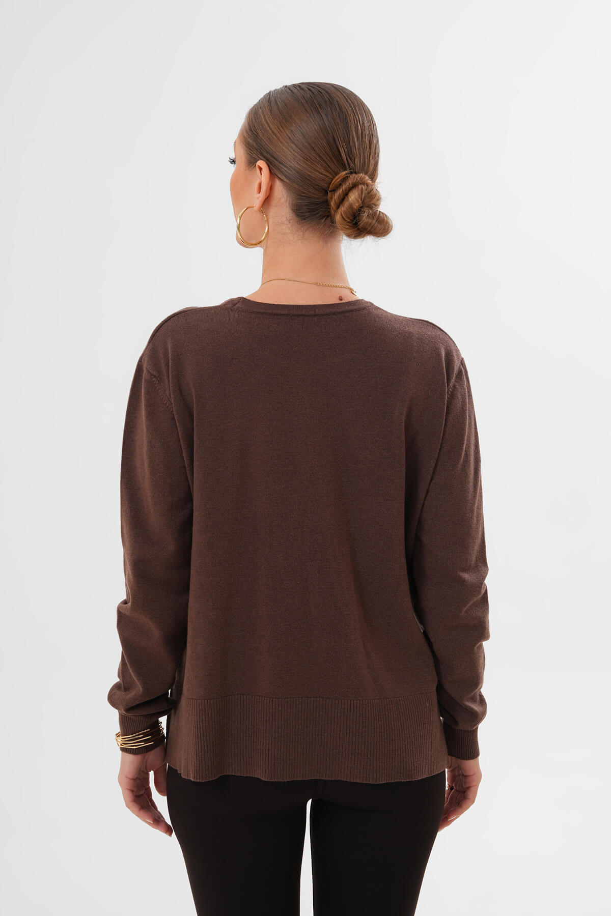 Triko Kazak MDG-25301 Kahverengi - 4