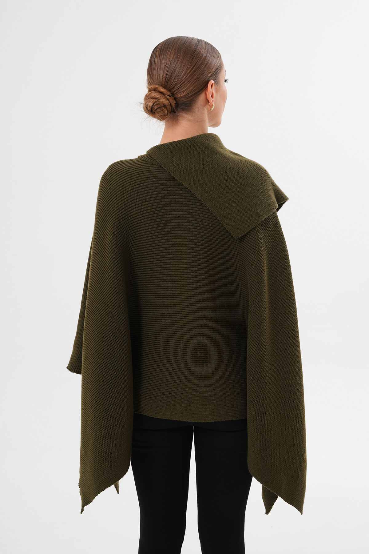 Uzun Yaka Balıkçı Kazak MDG-1014 Haki - 3