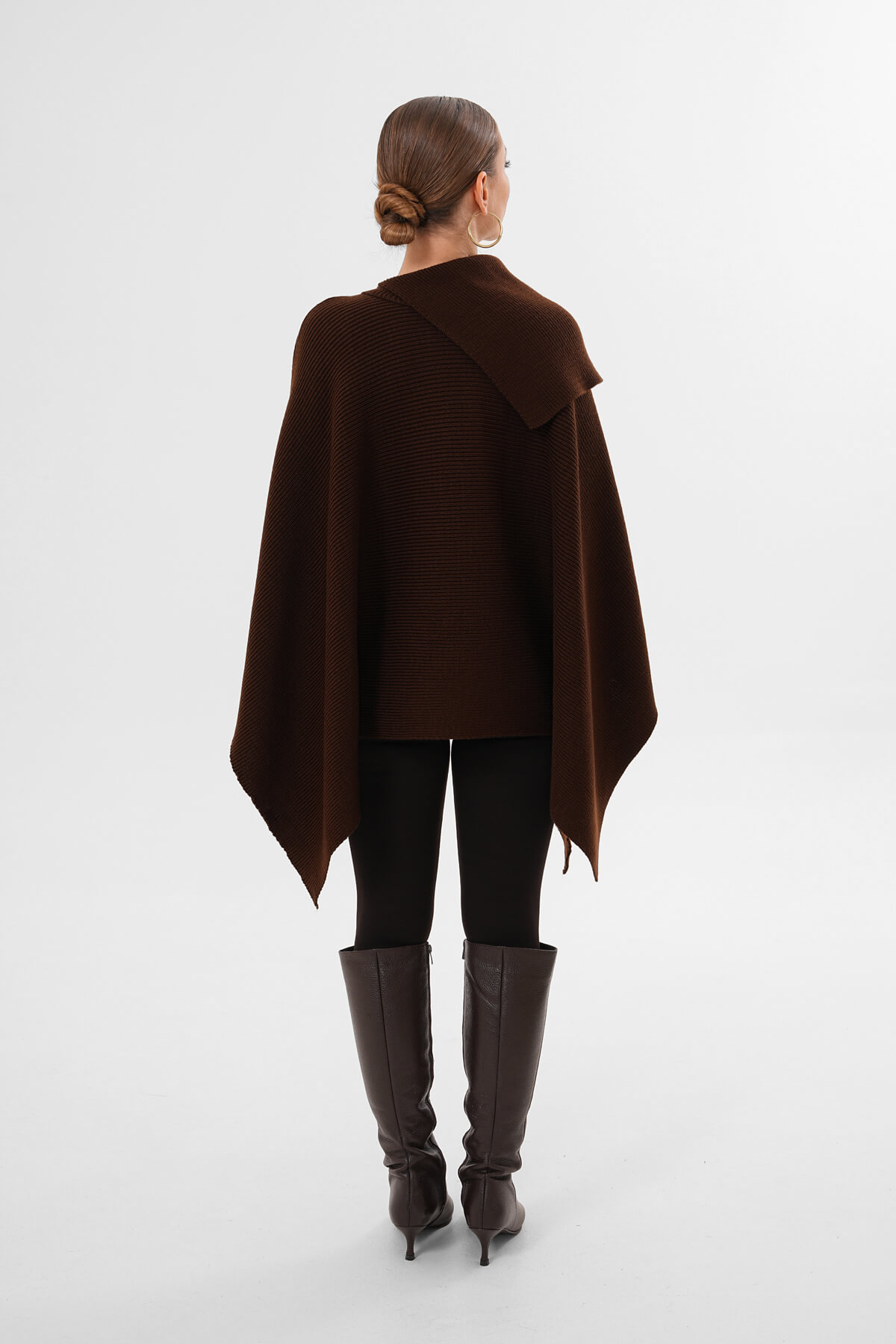 Uzun Yaka Balıkçı Kazak MDG-1014 Kahverengi - 4