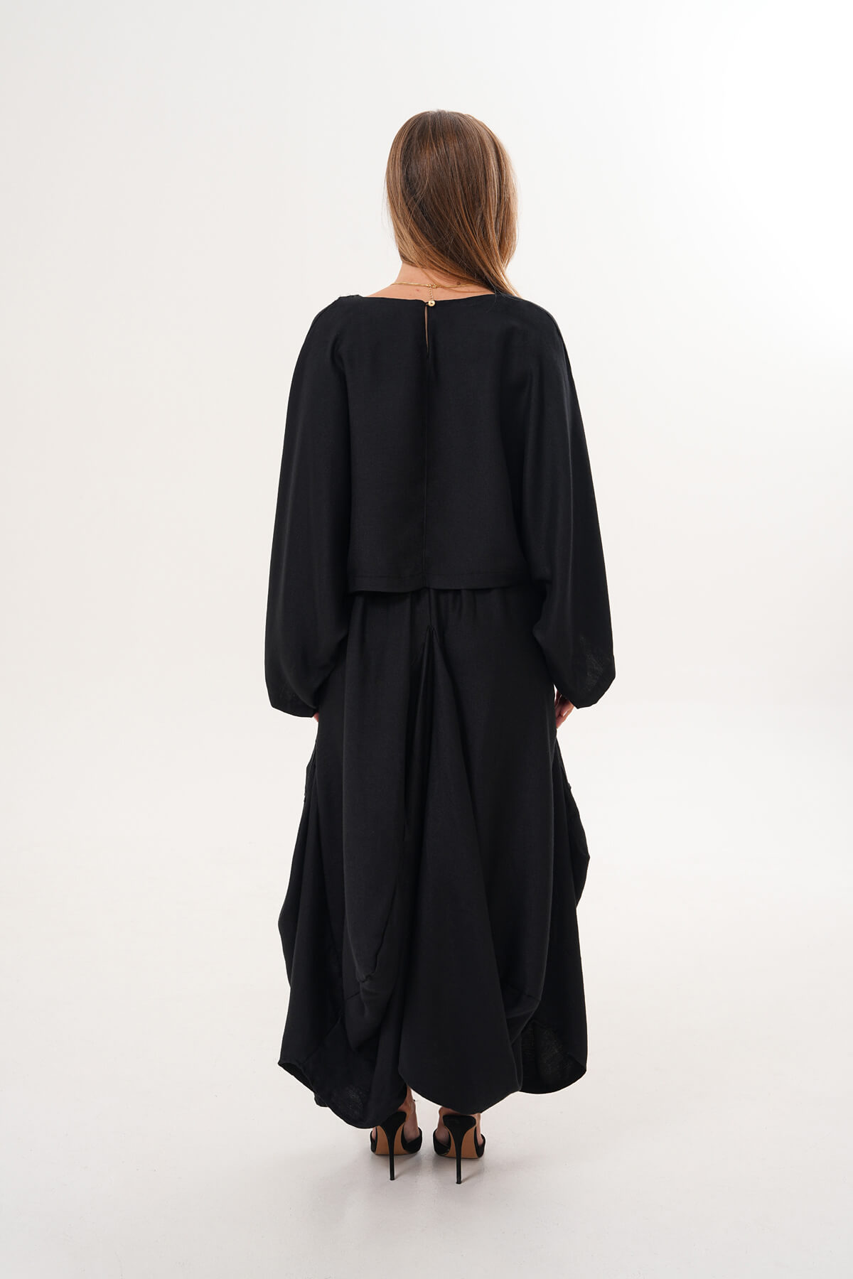 Yarasa Kol Bluz MDG-25-D-93 Siyah - 3