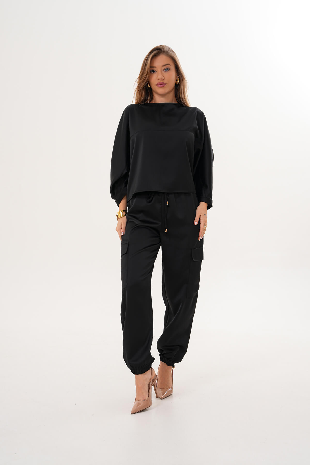 Yarasa Kol Bluz MDG-25-D-98 Siyah - 2