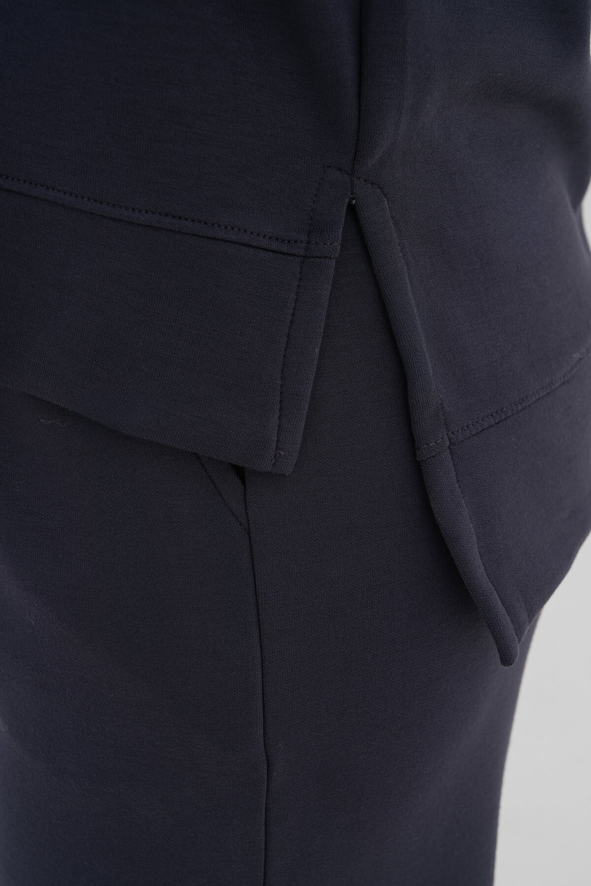 Yırtmaçlı Sıfır Yaka Sweat MDG-005 Antrasit - 2